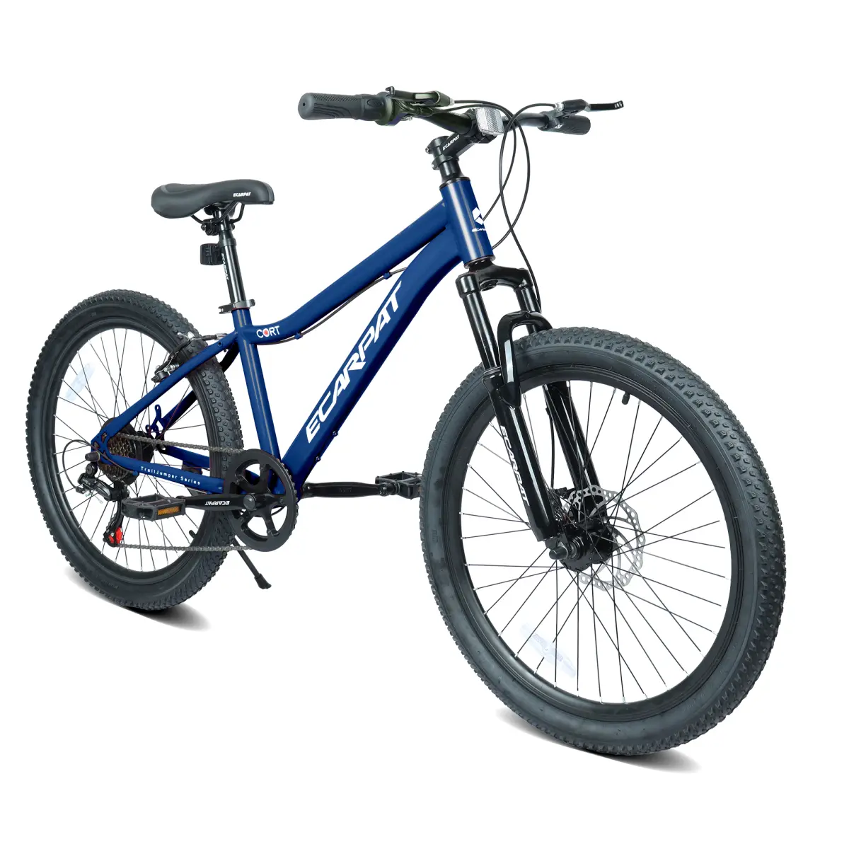24-Inch Youth Mountain Cycling Bike - 7-Speed, Front Suspension, Durable Steel Frame, Alloy Rims, Disc Brakes, Adjustable Ergonomic Seat - For Boys & Girls (Multiple Colors), Mountain Bikes, Mountain Bike, Trail Riding