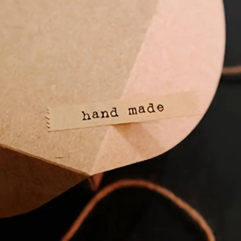 180pcs Handmade Hand Wrapped Sealing Sticker, Kraft Sticker Baking DIY Gift Box Stickers Scrapbooking