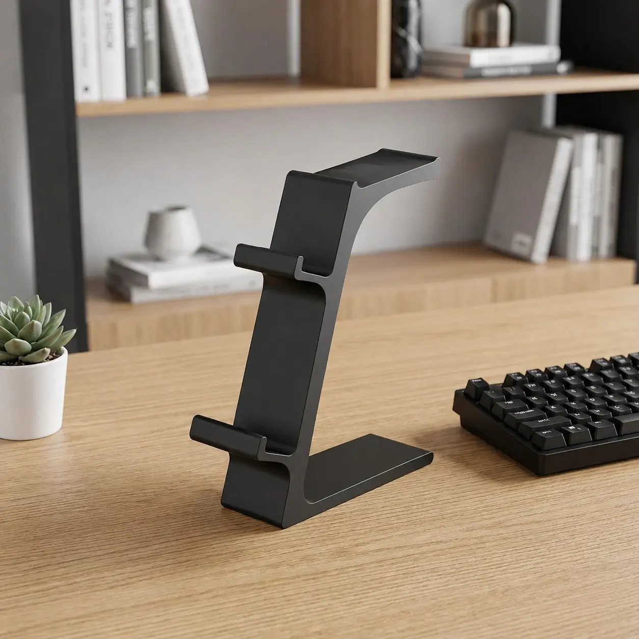 Game Controller, Gamepad and Headphone Stand, Headset for Ps5 Xbox, 2-In-1 Desktop Holder, Space-Saving, Compact Gaming Accessory Organizer, Organized Storage, Durable Plastic