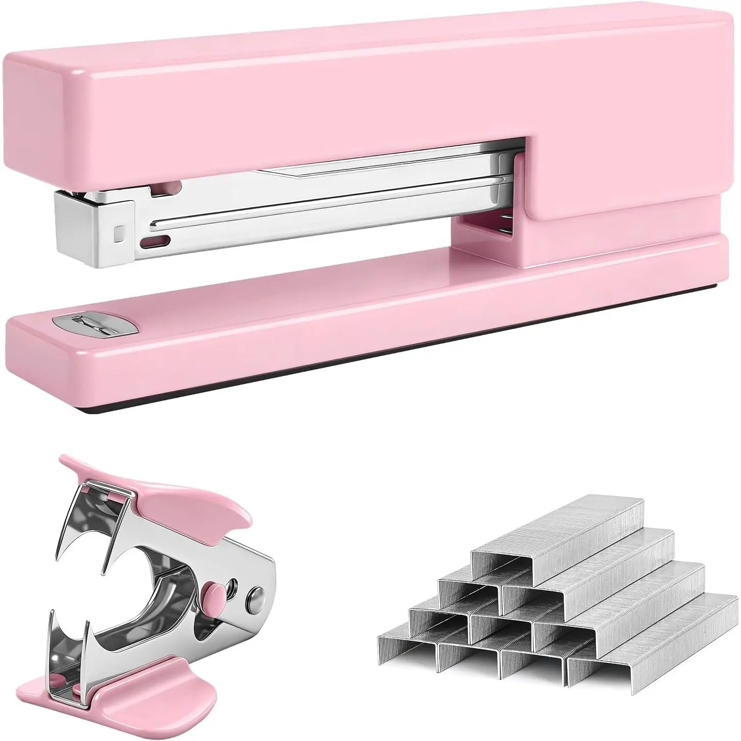 Stapler 25 Sheet Capacity with 830  and Staple Remover,  Stapler | Full Strip Staplers for Desk, No Jam, Non-Slip for Office & School