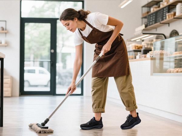 BRUNO MARC Women's Non Slip Work Shoes Walking Black Lightweight Food Service Chef Kitchen Restaurant Resistant Sneakers Dry Breathable Mesh Upper - Safety Footwear, Footwear