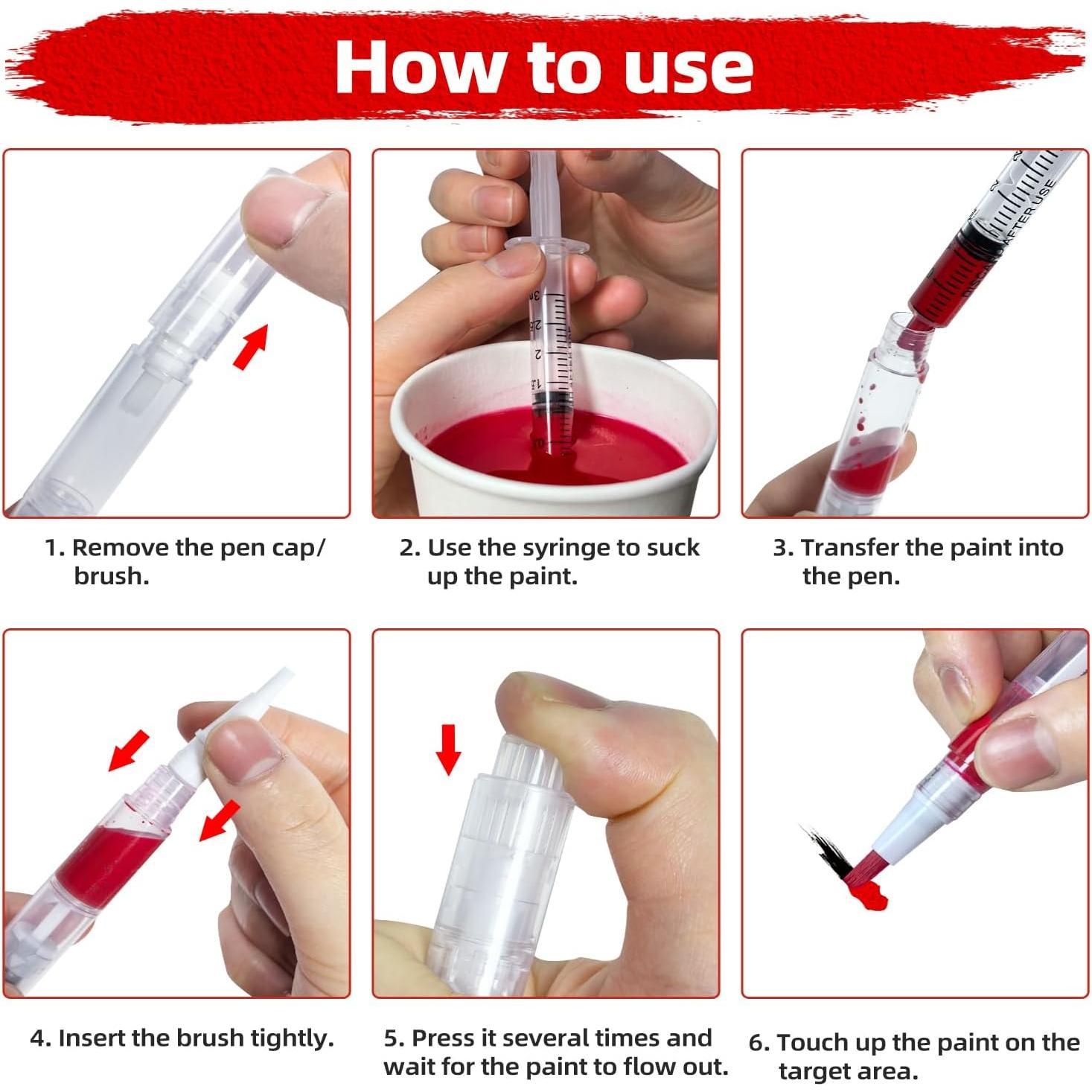 Fillable Touch Up Pen, Refillable Brush Pens, Touch up pens for Walls - Floors, Windows, Furniture, Kitchen Cabinet, Suitable for Any Repair(3 Pack) Fillable Touch Up Pen, Refillable Brush Pens, Touch up pens for Walls - Floors, Windows, Furniture, Kitchen Cabinet, Suitable for Any Repair(3 Pack)