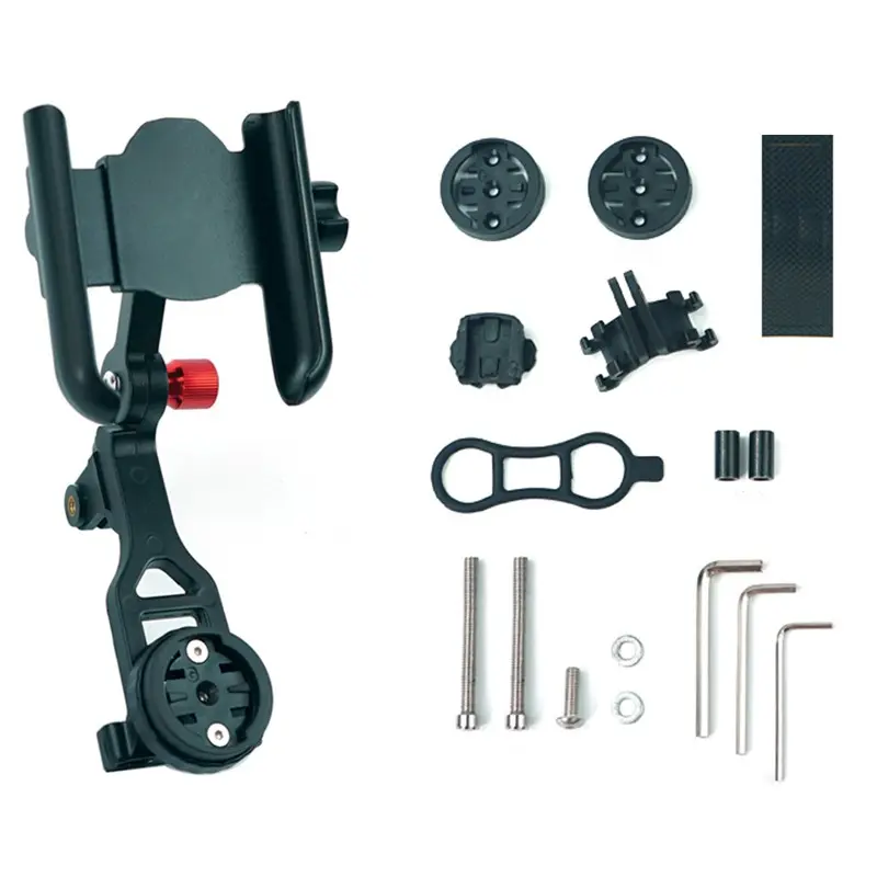 Bicycle Phone Mount Quicklock, Multi-Function Three-In-One Aluminum Alloy Bike Rack, Camera Holder, Cycling Accessories