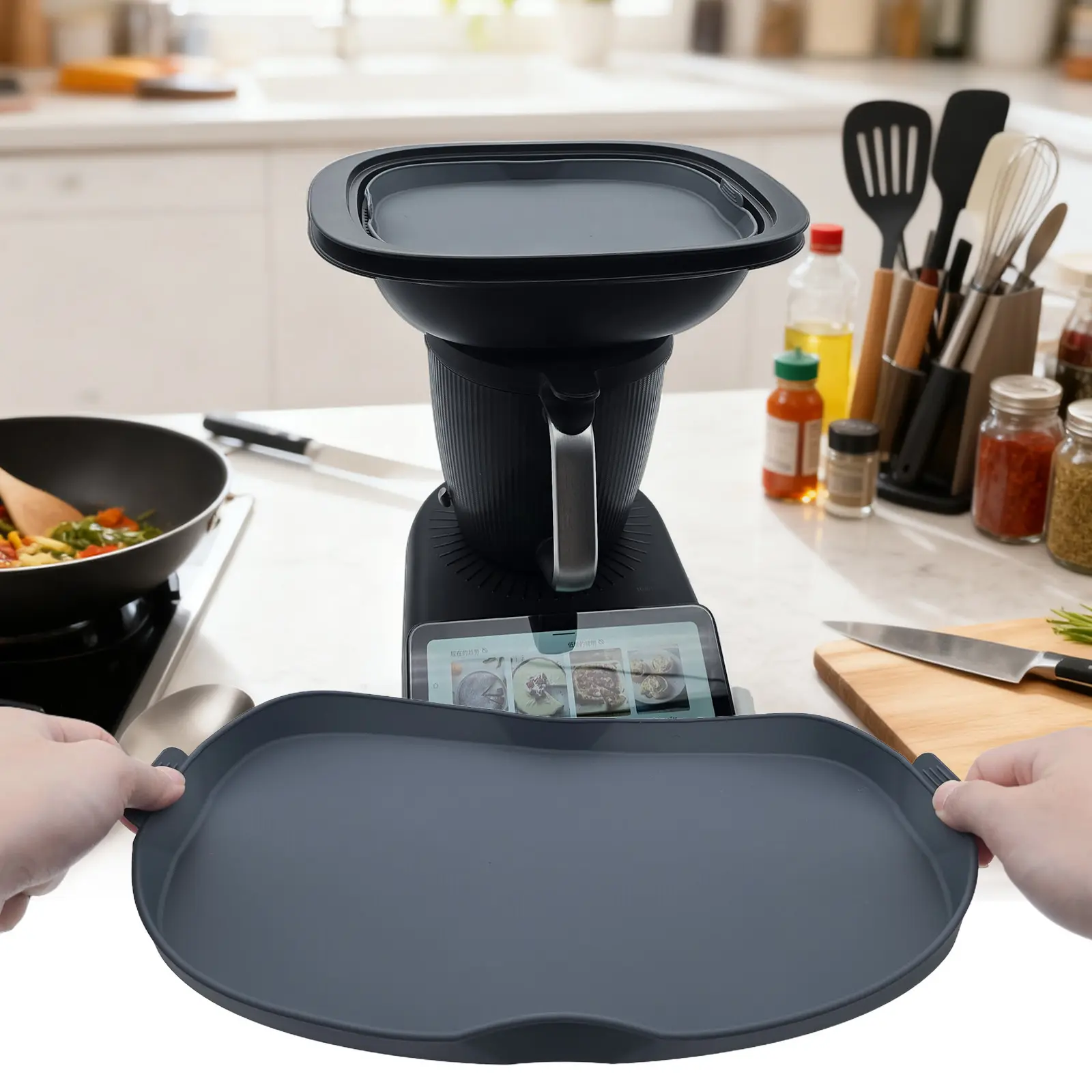 Silicone Steamer Baking Dish Compatible with TM7 Fish Tray Thermomix Blender Accessories for Steaming, Kitchen Accessories