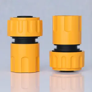 Water Pipe Quick Connect Fitting 1/2 Inch, Household PVC Hose Plastic Connector for Garden Faucet Adapter
