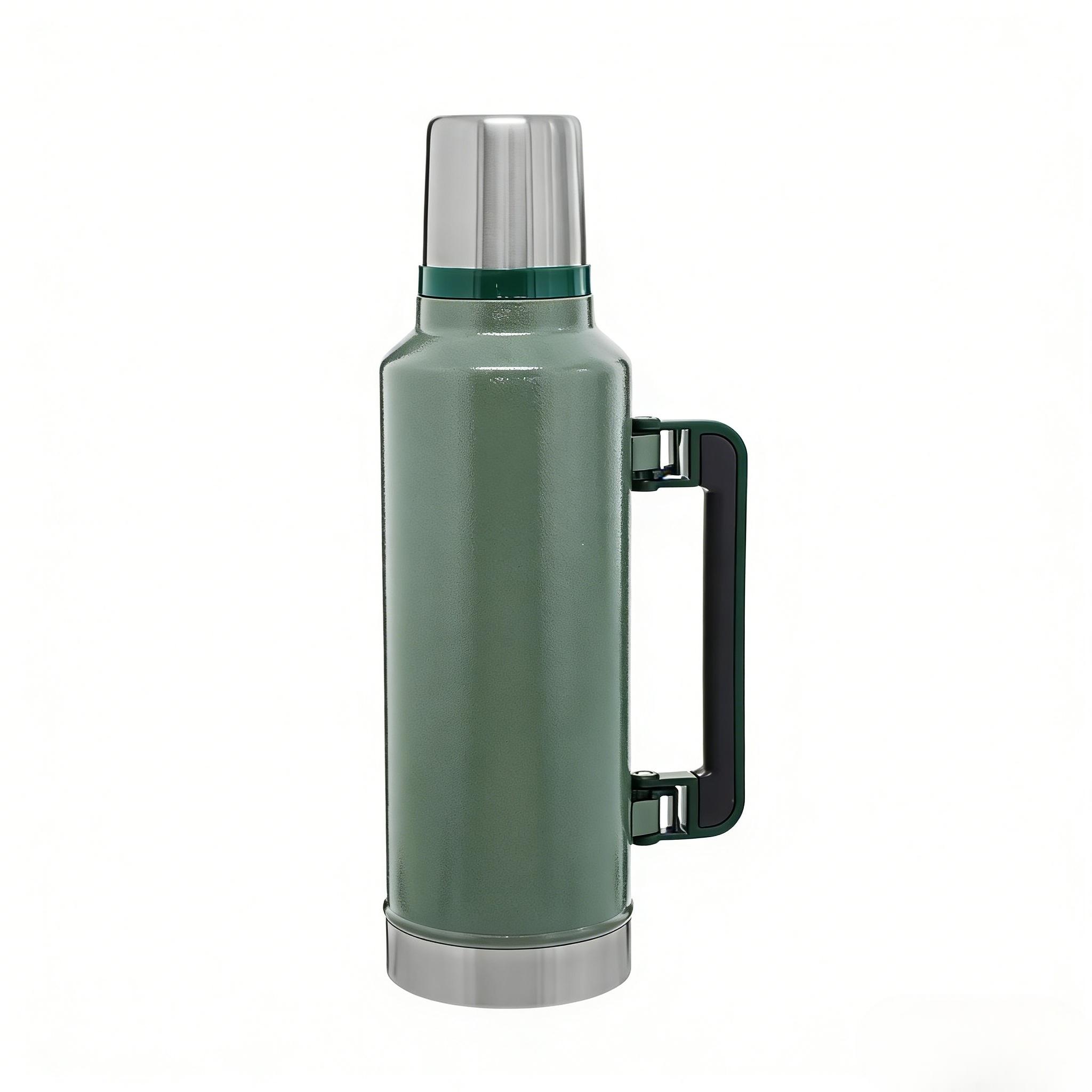 Large Capacity Stainless Steel Thermos, Household Vacuum Flask, Portable Camping & Travel Kettle,1900ML-64oz