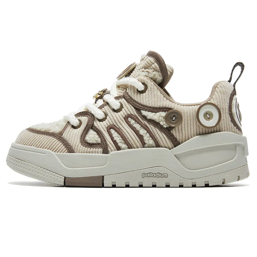 Palladium Fashion Casual Low-Top Sneakers - Men's & Women's Cushioned Slip-Resistant Footwear, Brown Trending Walking Shoes, House White Official Maison Mihara Verifiable Pair with Global Authentication Credentials