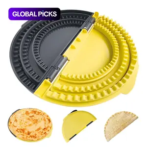 3-in-1 Tortilla Sealer, Adjustable Tortilla Crimper For 6-10 Inch Wraps, Multi-Size Edge Press For Burritos, Quesadillas, Hand Pies, Reusable Dough Seal Tool, Kitchen Utensils Tools