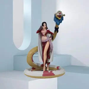 New One Piece Figure POP Snake Man Empress Snake Ji Han Cook Model Desktop Decoration Ornament Anime Handmade