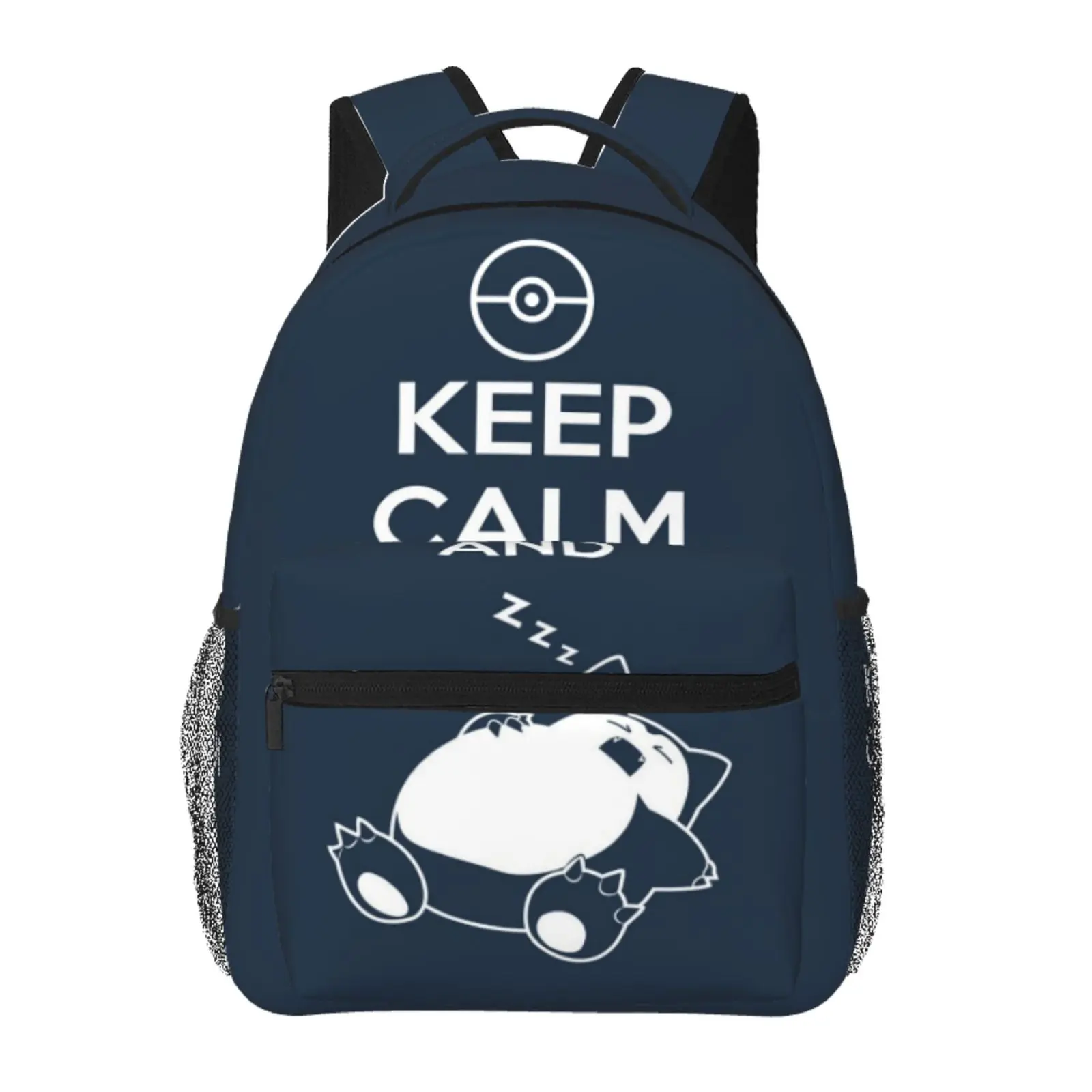Anime snorlax3 Printed Backpack, Cute School bag for Girls Boys Teens, Cartoon Backpacks Kawaii Kids Lightweight backpack with adjustable straps Bookbag, Travel, School, College, Work, Backpack, Daily Use