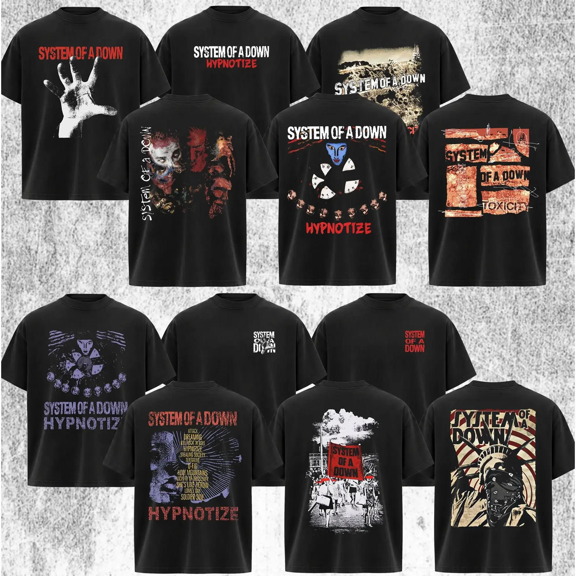 [Collection] ReTro System Of A Down Band T-Shirt , Classic SOAD T-shirt , Rock Band Shirt , Rock Band Shirt, Retro Music Tee, Rock Music Lover Shirt, Vintage Band Shirts Casual Fabric Fit Top , Top Men's and Women's Clothing