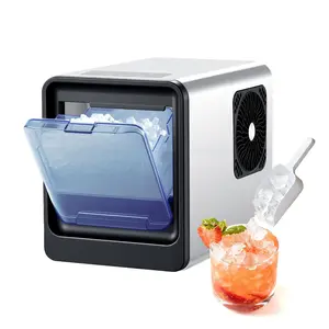 【DealsForYouDays】VEVOR Countertop Ice Maker, 33 lbs per Day, Self-Cleaning Portable Machine with Scoop, Drawer-Style Ice Access, Nugget Ice-Making Machine with Chewable Ices for Home, Kitchen, Office, Bar Party