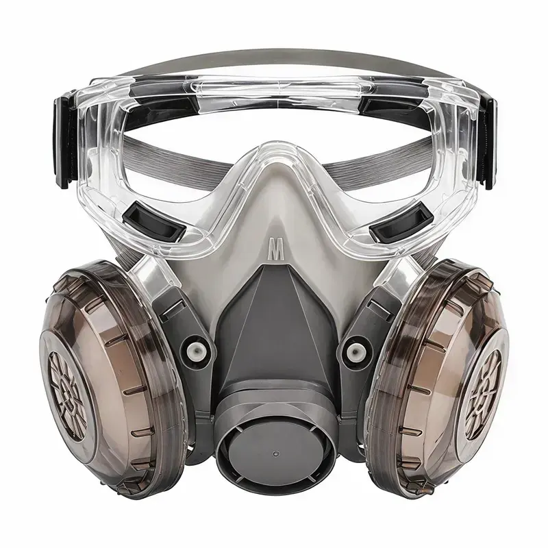 Dust Mask for Industrial Work, Reusable Breathable Face Cover for Grinding, Renovation & Construction, Full Face Dust Protection Mask for Woodworking, Mining, Sanding and DIY Projects