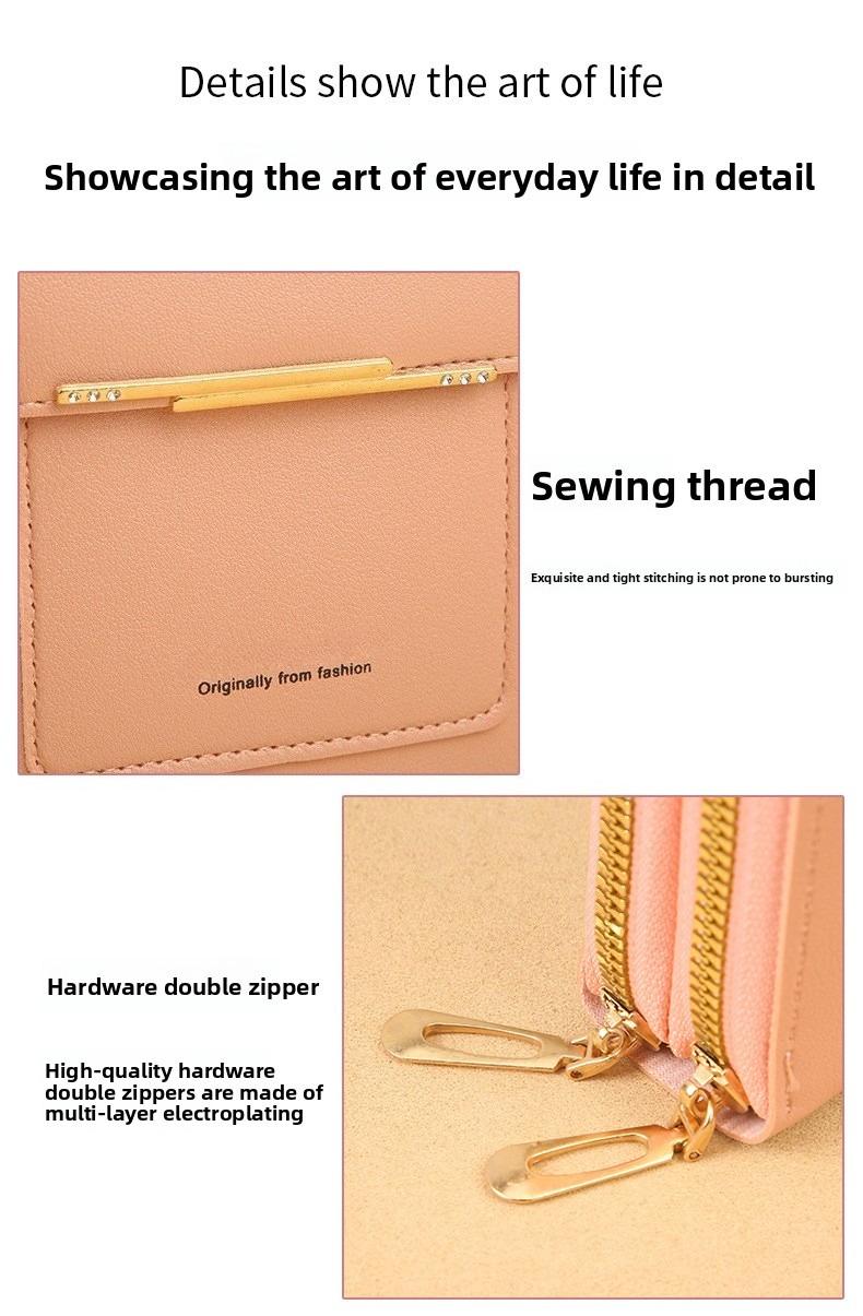 Women’s Crossbody Bag Touch Screen Mobile Phone Messenger Purse Small Leather Shoulder Bag with Adjustable Strap Card Slots Lightweight Travel Wallet