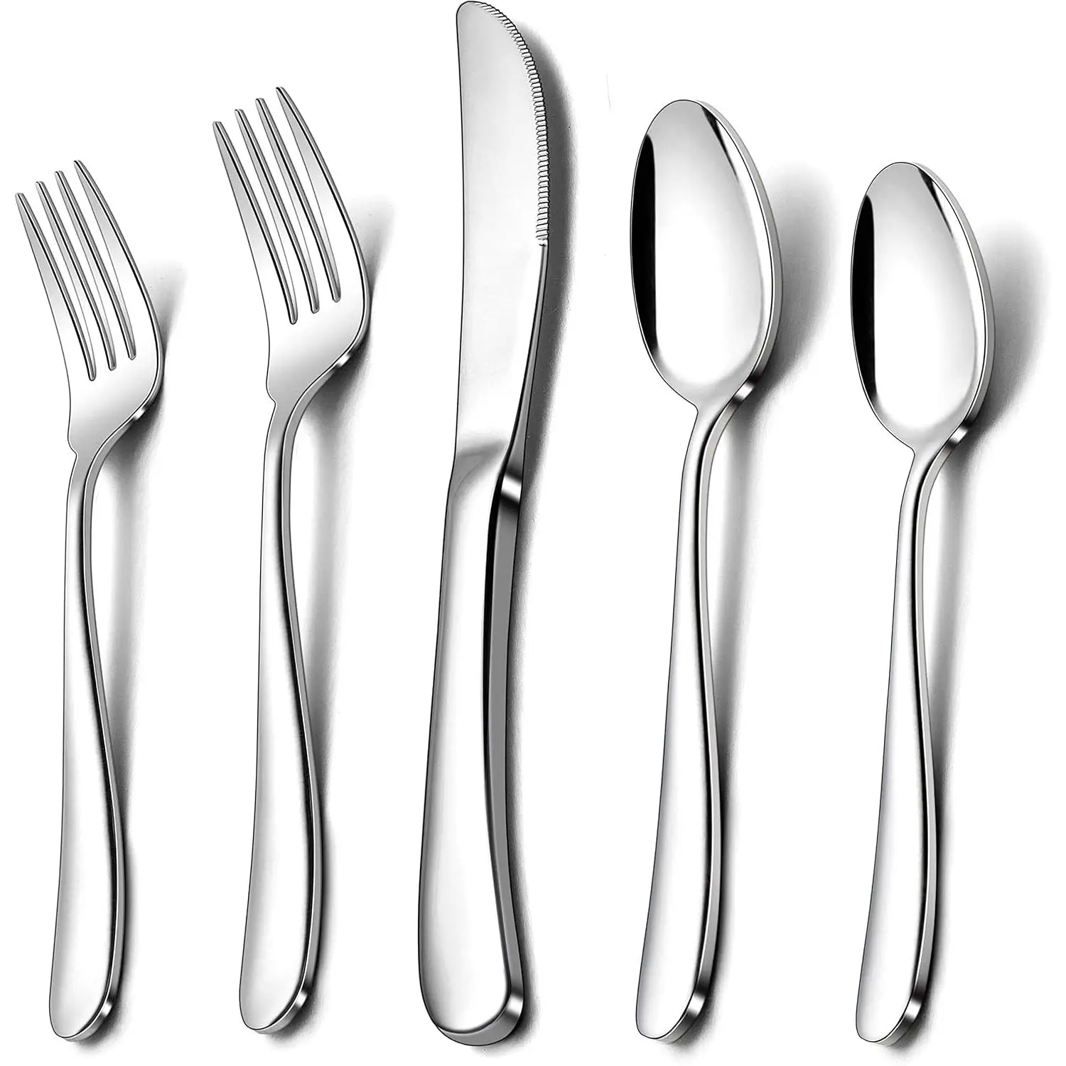 30- Heavy Duty Stainless Steel Silverware Set for 6 | Heavy Weight Modern Flatware Cutlery Set, Fancy Tableware Eating Utensils for  Wedding, Dishwasher Safe, Mirror Finished