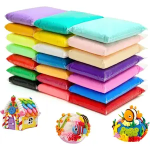 Air Dry Clay 24 Colors,Magic Clay Modeling Clay,DIY Molding Magic Clay