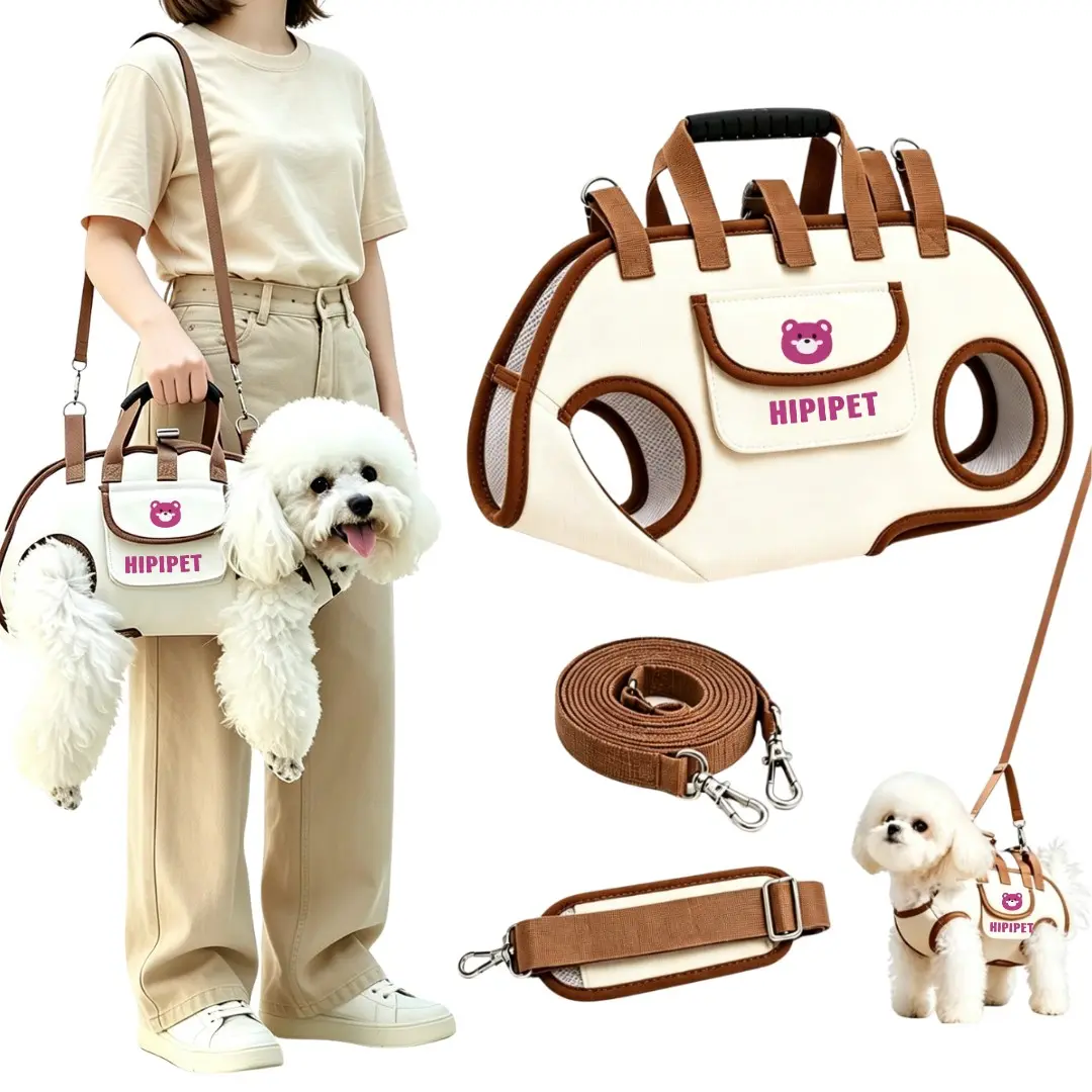 Dog Lift Harness Dog Carrier Sling for Small Dogs & Cats ,stylish puppy sling carrier ,adjustable leash,walking & travel, Adjustable Dog Lift Harness Carrier Sling,Breathable Pet Carrier for Small Pets,Dogs, Cats, Puppies