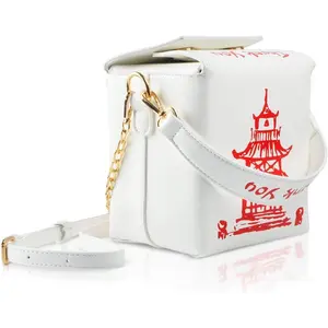 Crossbody Purses and Handbags for Women PU Leather Chinese Takeout Box  Top Handle Satchel  Bags