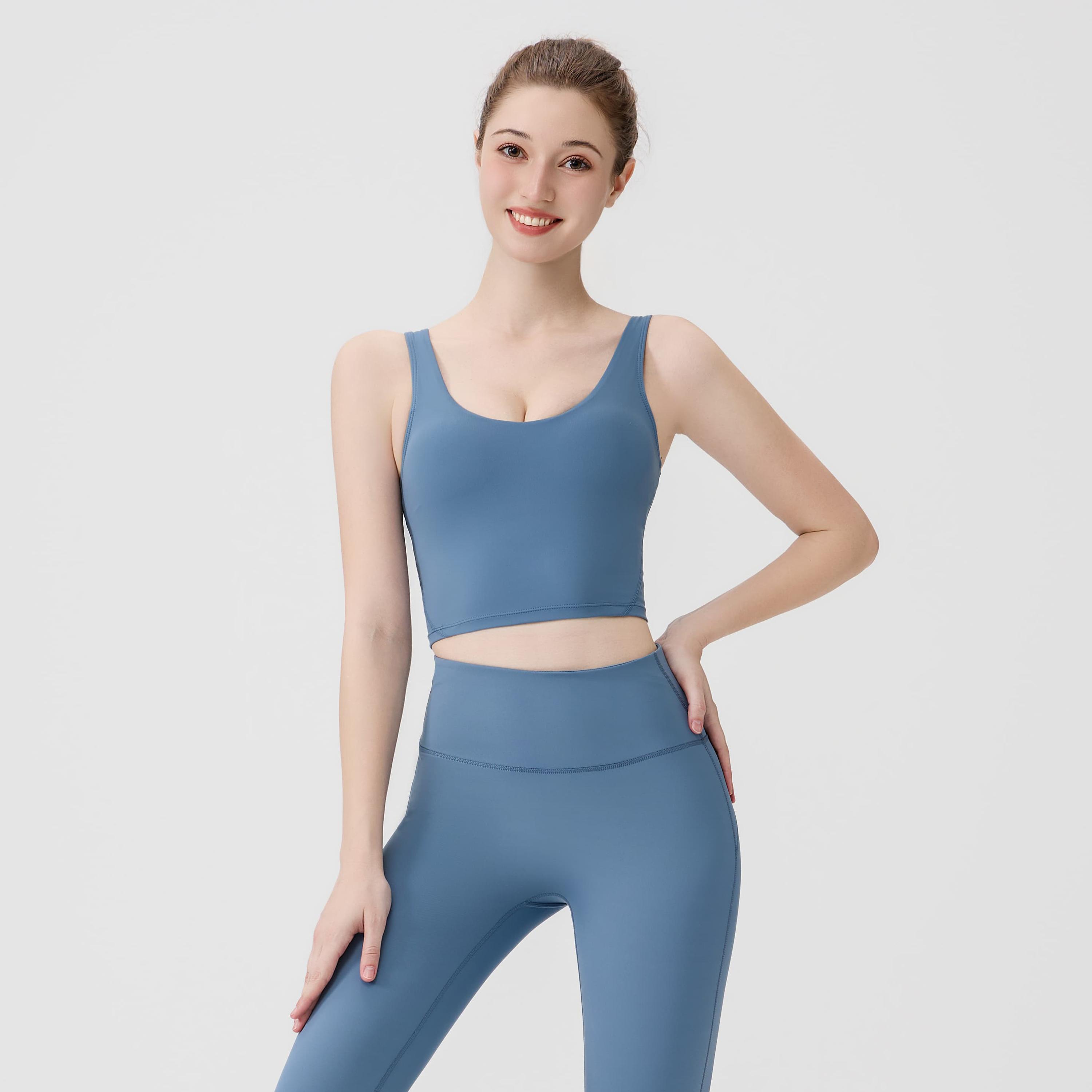 LULU Summer Collection: Sports U-Neck Tank Top. Made from breathable, lightweight, quick-drying fabric, its cloud-like breathability allows you to move freely during workouts.