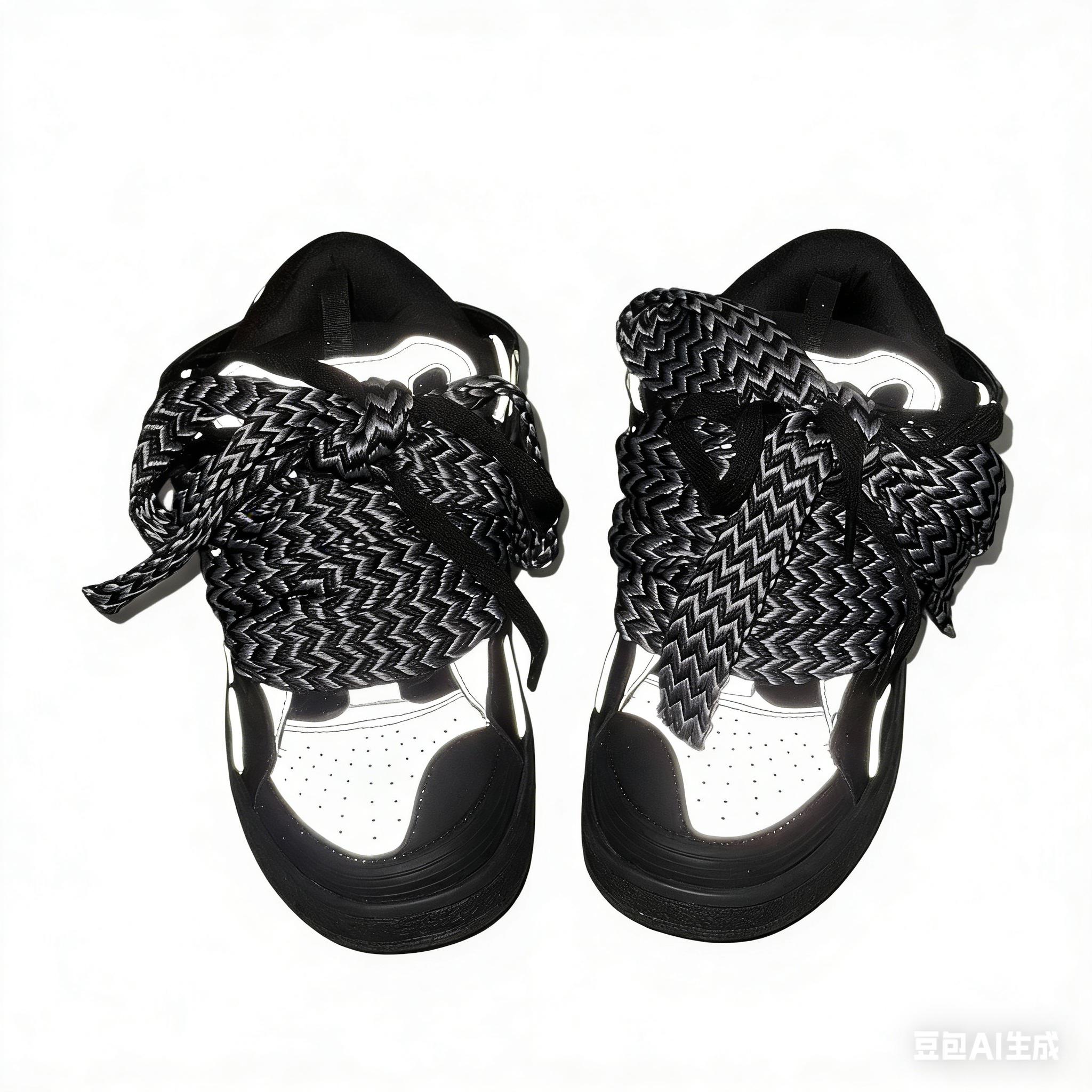 Chunky Oversized Rope-Laced Skate Sneakers, Streetwear Statement Shoes Chunky Oversized Rope-Laced Skate Sneakers, Streetwear Statement Shoes