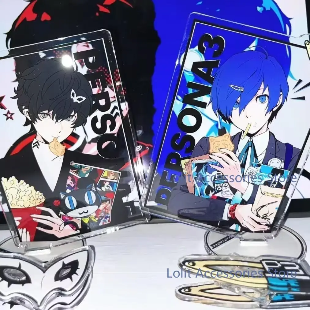 NEW Anime Yuuki Makoto Amamiya Ren Kurusu Akira Figure Acrylic Stand Model Desk Display Standing Desktop Exhibits Birthday Gift