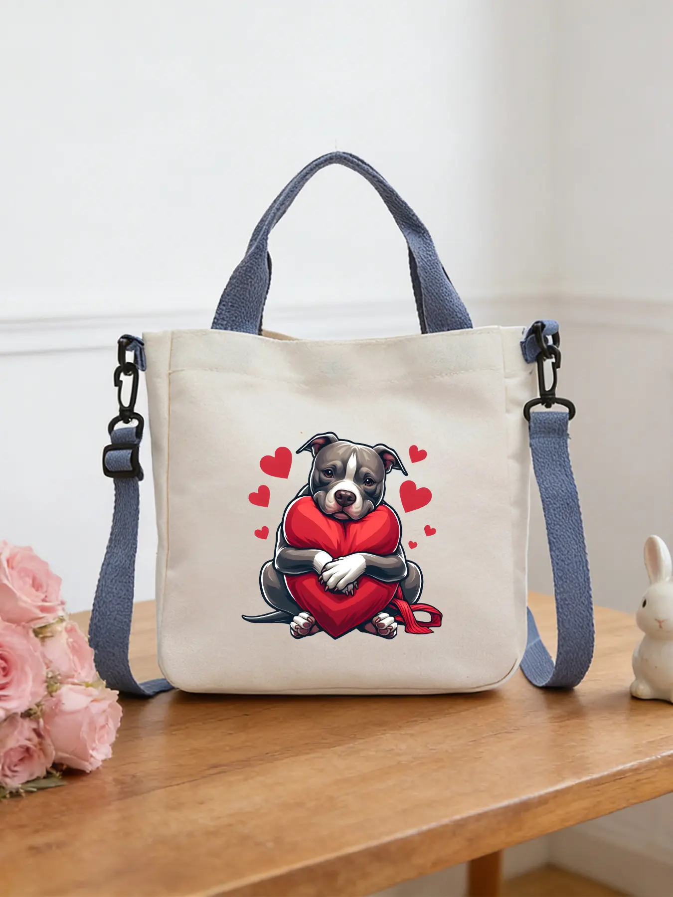 Cute American Bully Pattern crossbody bags, Casual Bags, shoulder bags, handheld shopping bags, cosmetic bags and tote bags, ideal for daily shopping and commuting, trendy fashion items and perfect gifts.