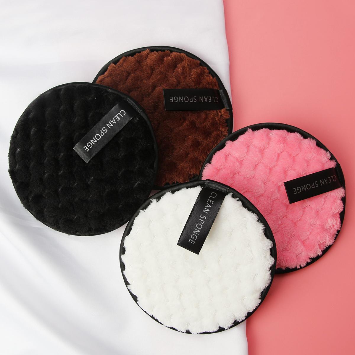 MAANGE Makeup Removing Puff Set, 4 Counts Double Sided Pineapple Cleansing Face Puff, Soft Makeup Remover For Women, Summer Makeup Gift #GLOBAL PICKS