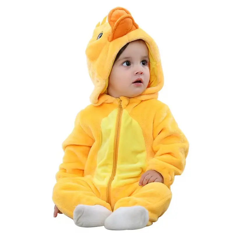 Tolo Rabbit Yellow Chick Jumpsuit - Soft Warm Winter Outfit with Chickens Feet & Beak, Easy On/Off Onesie, Machine Washable Photoshoots & Casual Attire, Perfect for, Outfit for Rabbit, Bunny, Bunny Outfits, Perfect for Outdoor