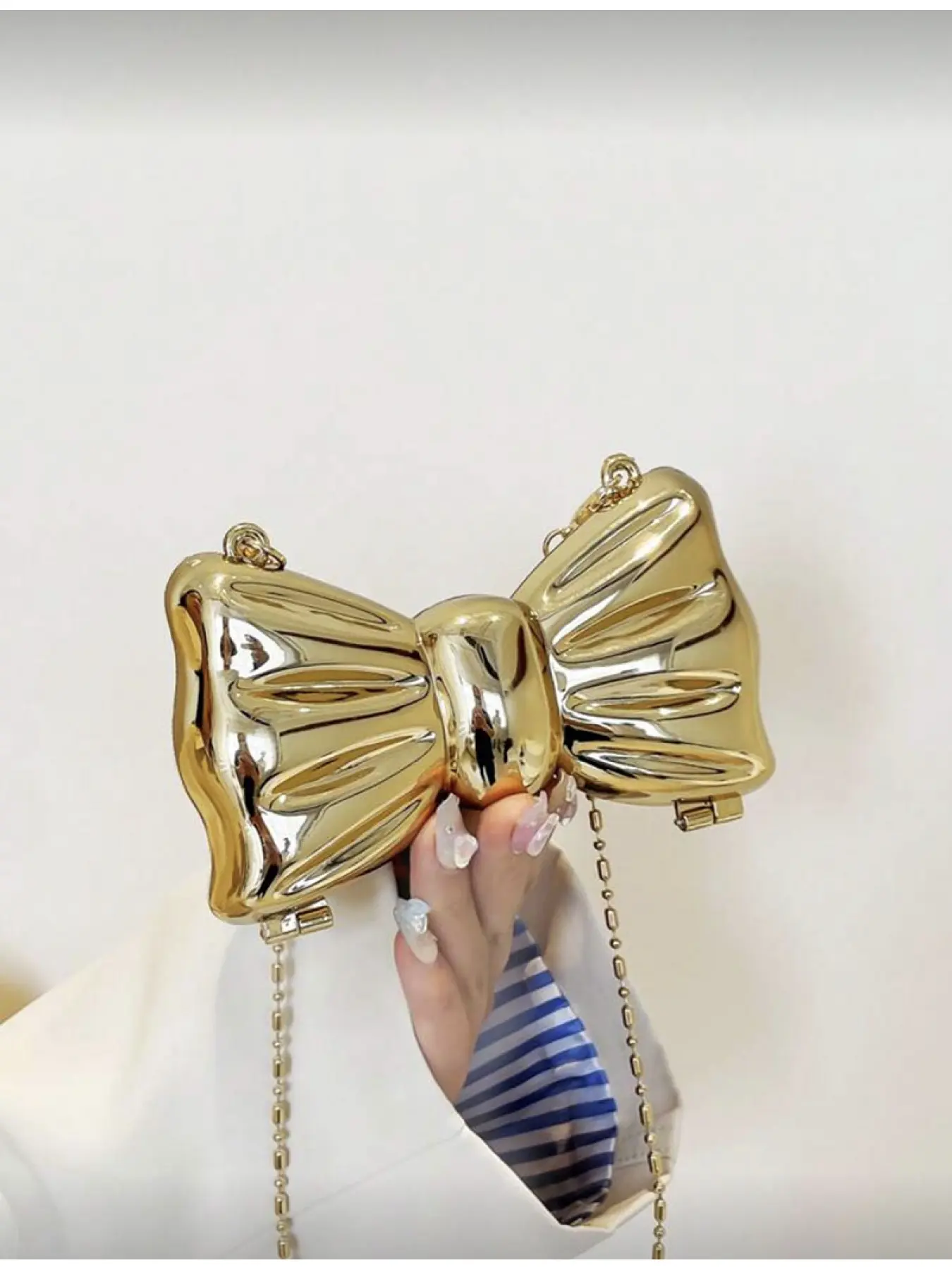 Women s Bowknot Mini Party Bag Chain Crossbody Wallet Wedding Date Clutch Purse Fashion Handbag