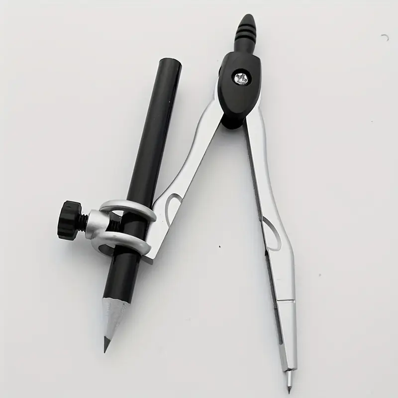 Doloha Precision Metal Compass - Perfect Round Locking Geometry Tool for Pens under 0.39 inches in diameter (excluding pens)