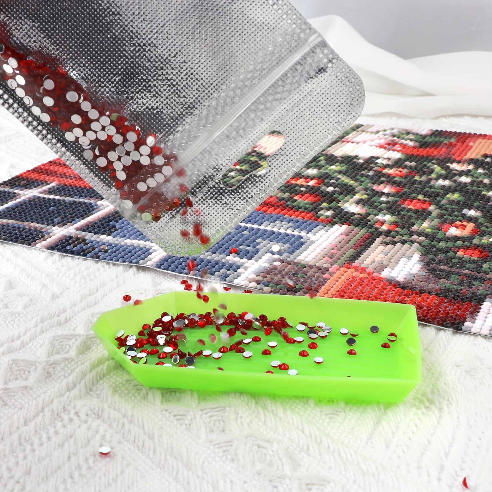 DIY Diamond Art Painting Beads Storage Bag, 50pcs/set Plastic Transparent Ziplock Bag, Zipper Bag, Drills Glued Stone Storage Sealing Bag, Craft Supplies, Zipper Pouches, Resealable Zipper Pouch, Sealing Storage Bags