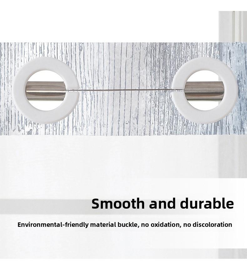 3D Digital Printing Blue Daisy Double Layer Shower Curtain Polyester Waterproof and Mildew Proof Bathroom Partition Curtain