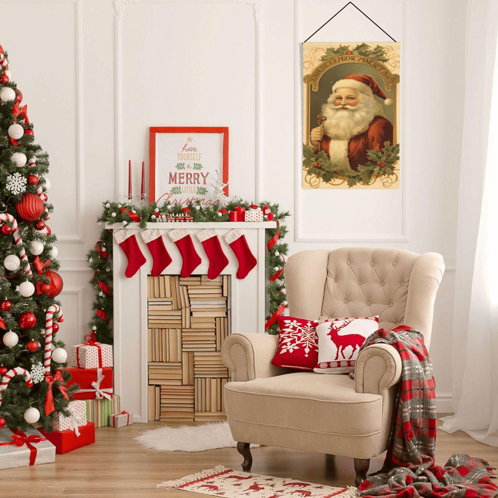 Christmas Garden Flag, 1 Count Double Sided Santa Claus Pattern Garden Flag, Christmas  Flag for Outdoor Yard  Garden Patio  Lawn Decoration