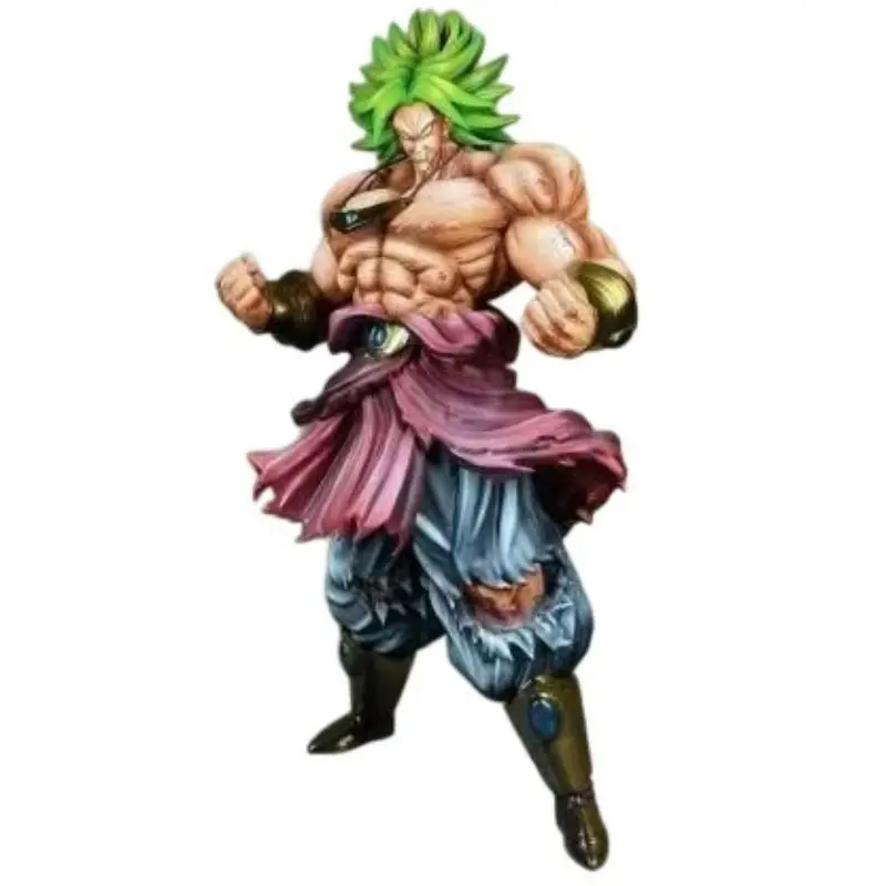 Dragon Ball Saiyan Gk Figure, Muscular Broly Angry Anime Model, Collectible Action Figure, Perfect for Dragon Ball Fans