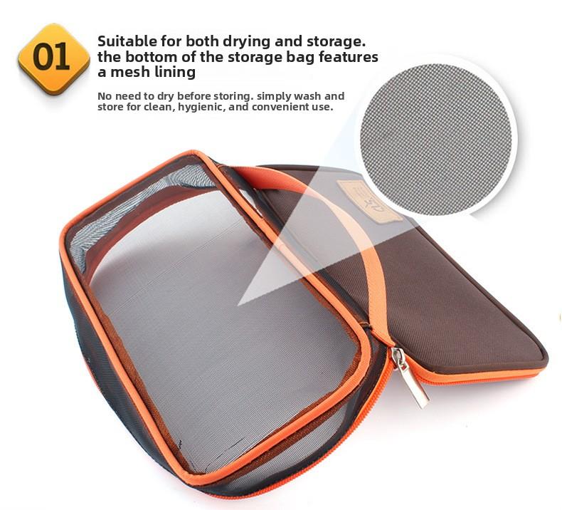 Outdoor travel cosmetic bag camping accessories bag picnic barbecue portable tableware bag storage bag drain bag travel bag