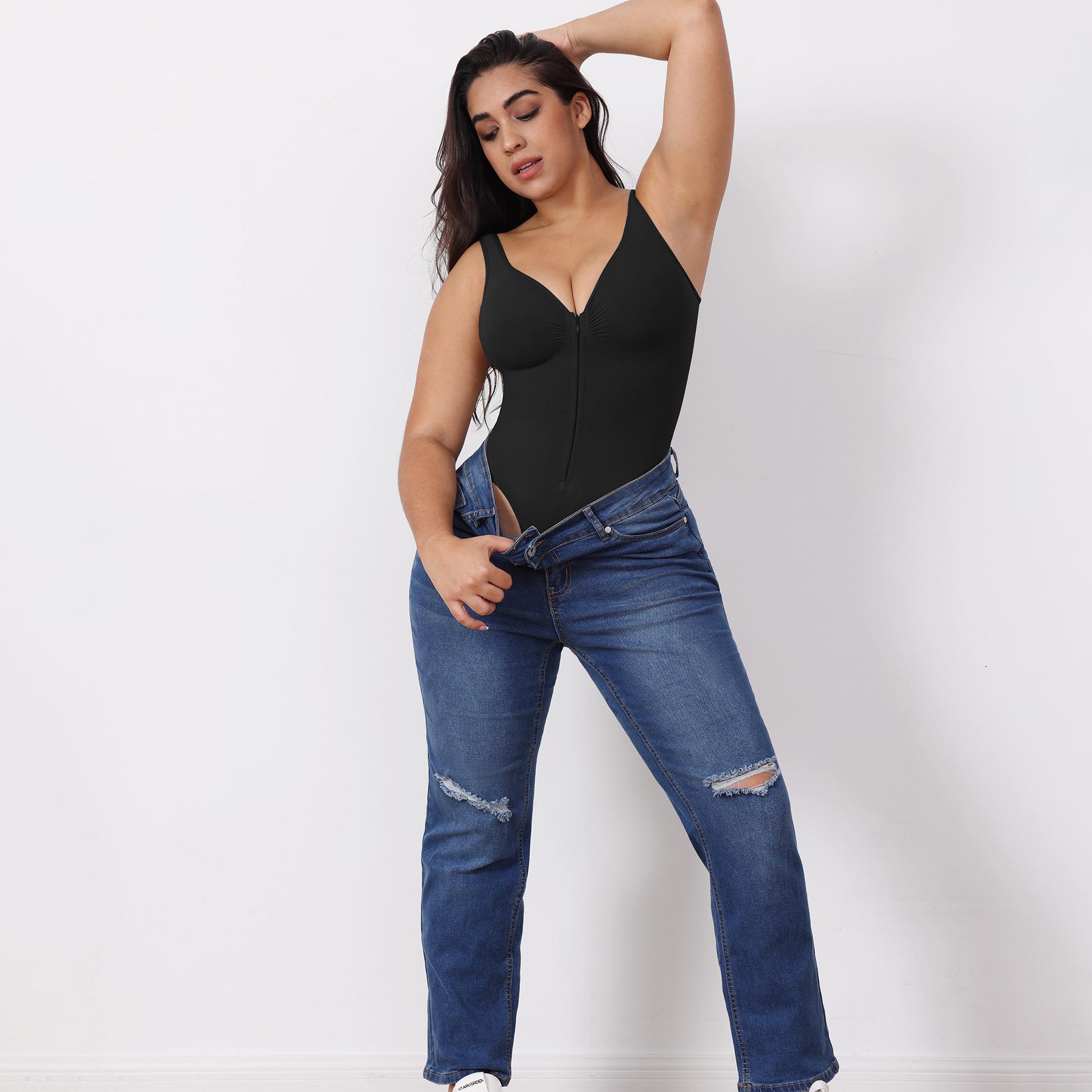 SHAPUM Fajas Colombianas Shapewear for Women Tummy Control Full Shapewear Butt Lifter with Zipper Crotch Ultra Stretch Comfortable Fit Breathable Design#Spring Picks#TikTokShopSpringGlowUp