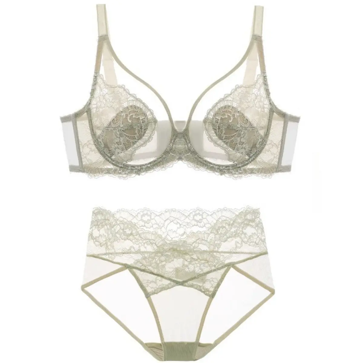 Thin, Breathable Set: Full-Cup Push-Up Bra with Side Support and Anti-Sagging Features, Plus Size (2PCS) Thin, Breathable Set: Full-Cup Push-Up Bra with Side Support and Anti-Sagging Features, Plus Size (2PCS)