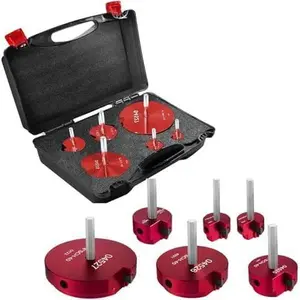 6 count Pvc Pipe Fitting Reamer Kit fit into standard 1/2" drills PVC pipe reamer tool PVC Pipe Fitting Saver Contains PPR75, PPR100, PPR150, PPR200, PPR300 and PPR400