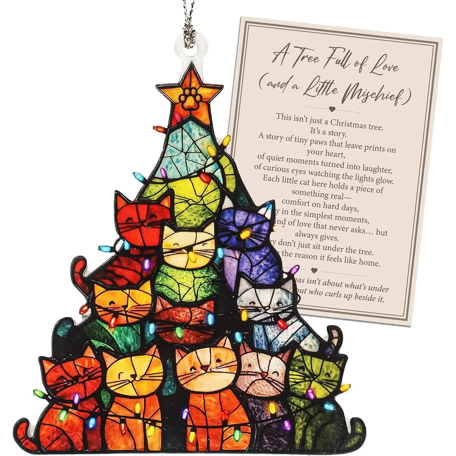 Funny Christmas Ornaments 2026  Ornaments -  Christmas Ornaments for Christmas Tree - Christmas Ornament - Cats Christmas Decor - Cats Lover Gifts