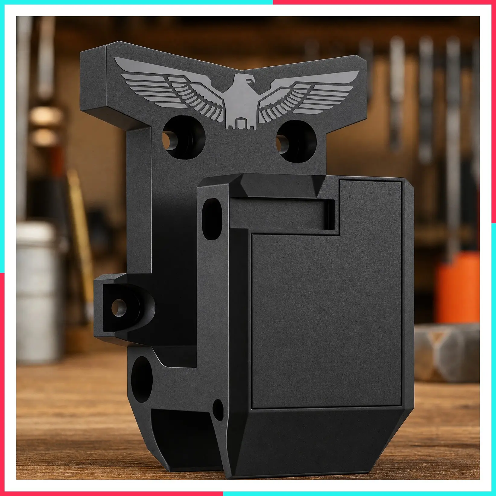 AR Wall Mount for 223/5.56 Rifle + Magazine, Gun Wall Mount AR15 Rifle Wall Rack, AR Accessories with Gun Holder, Strong and Solid PA Material