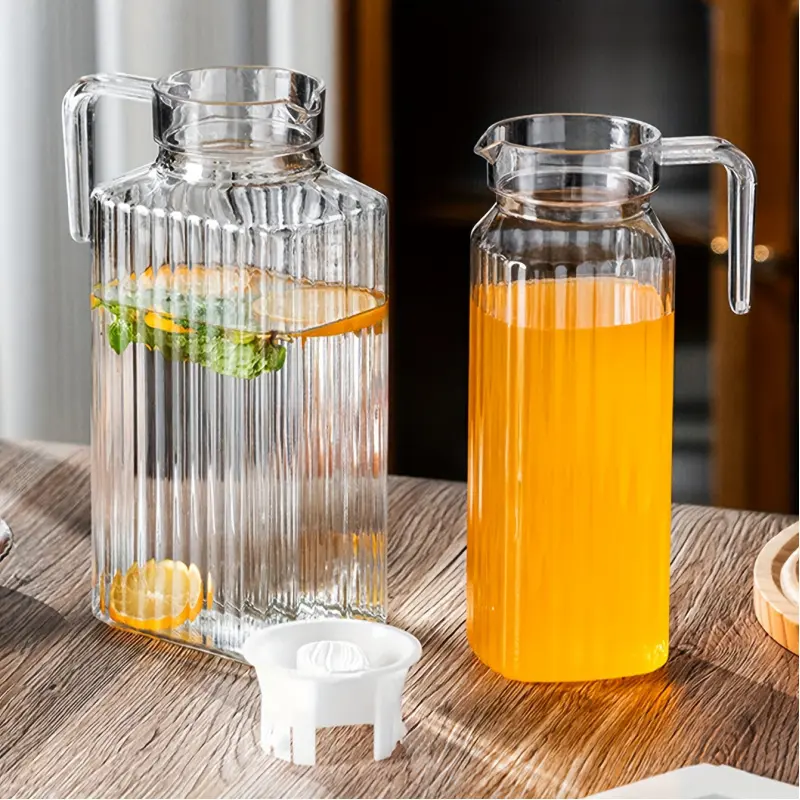 Multifunctional Heat Resistant Plastic Water Pitcher Durable Easy Pour Design for Kitchen and Dining Water Jugs
