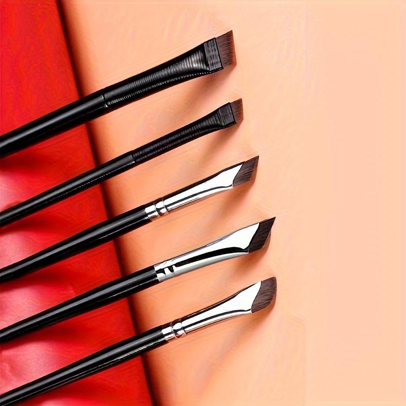 Professional Eyeliner & Eyebrow Angled Brush Set, 6 Counts/set Multifunctional Makeup Brush with Soft Bristles, Makeup Tool for Women, Eyeshadow Brushes