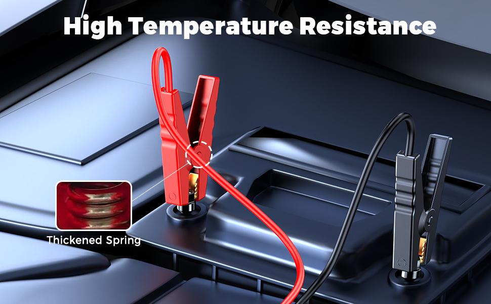 Portable Car Power Starter Jumper Cables forDeWalt 18V/20V DCB Battery Starters - 1, 59 GalGas &1, 32 Gal Diesel Engines, One-Touch Start,Durable Copper Construction, Compatible withSedans & SUVs, No Battery Needed, WithoutBattery