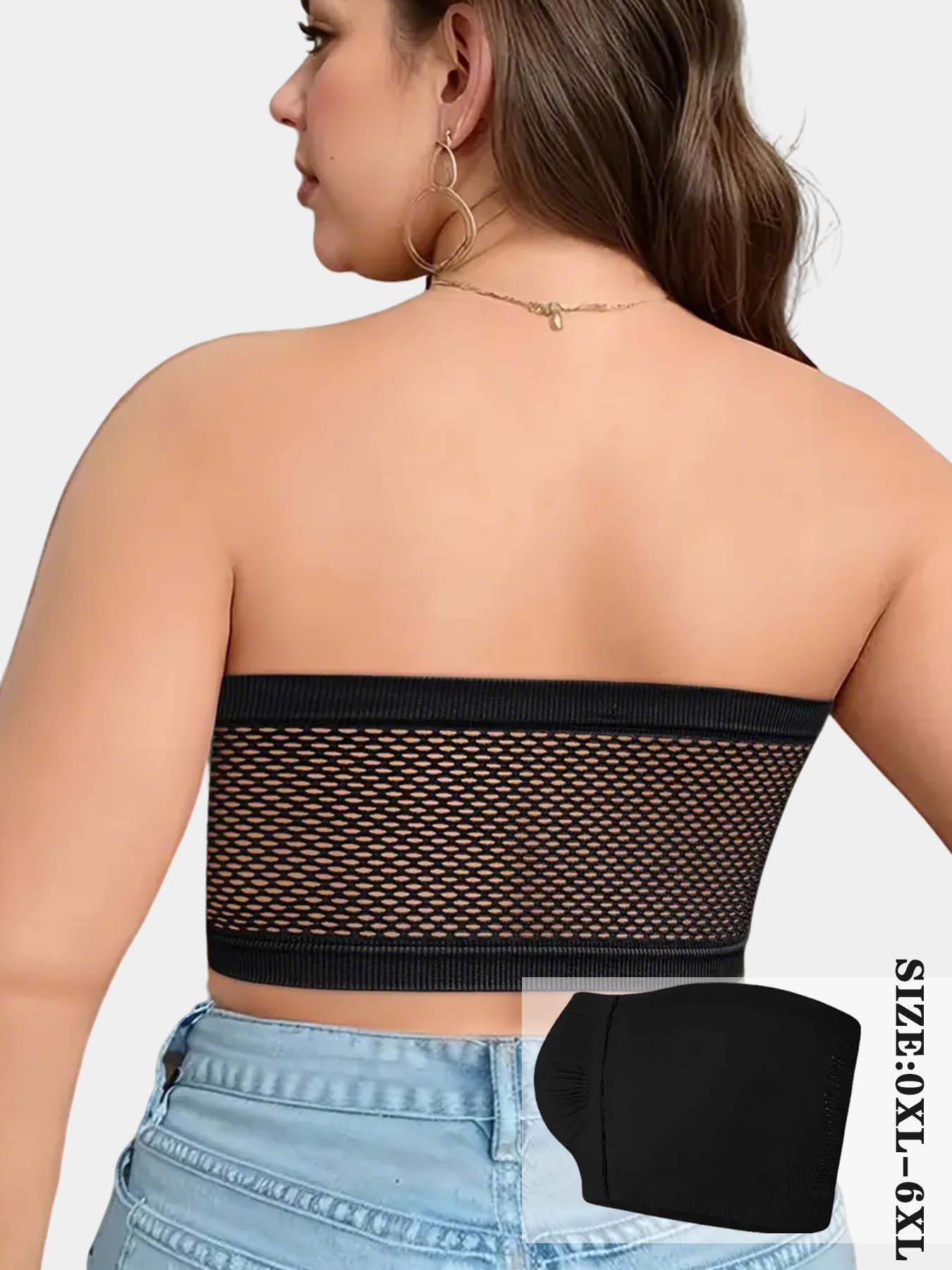 1/2/3/4/5PCS Plus Size Front Closure Wireless Bra, Comfortable Fit Breathable Underwireless Knit Bandeau Bra, Full Coverage Slimming Design Underwear