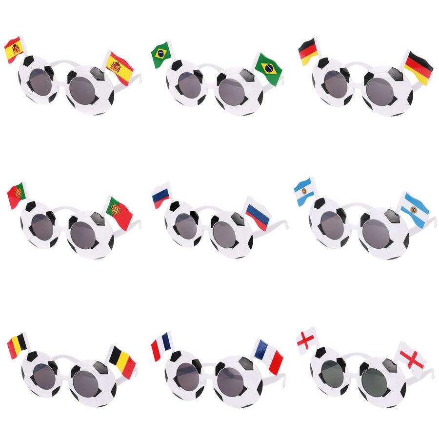 UV400 Sports Sunglasses, Team Pride Football Eyewear with US-Canada-Mexico Flag Design, Lightweight Fans Glasses for Football Game, Outdoor Events, and Cheering