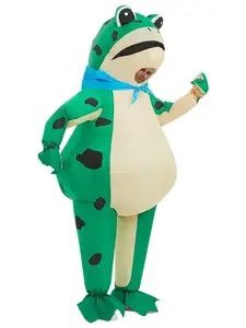 Inflatable Frog Costume for Adults, Funny Full Body Blow Up Cosplay Suit, Halloween Party Costume, Adult Role Play