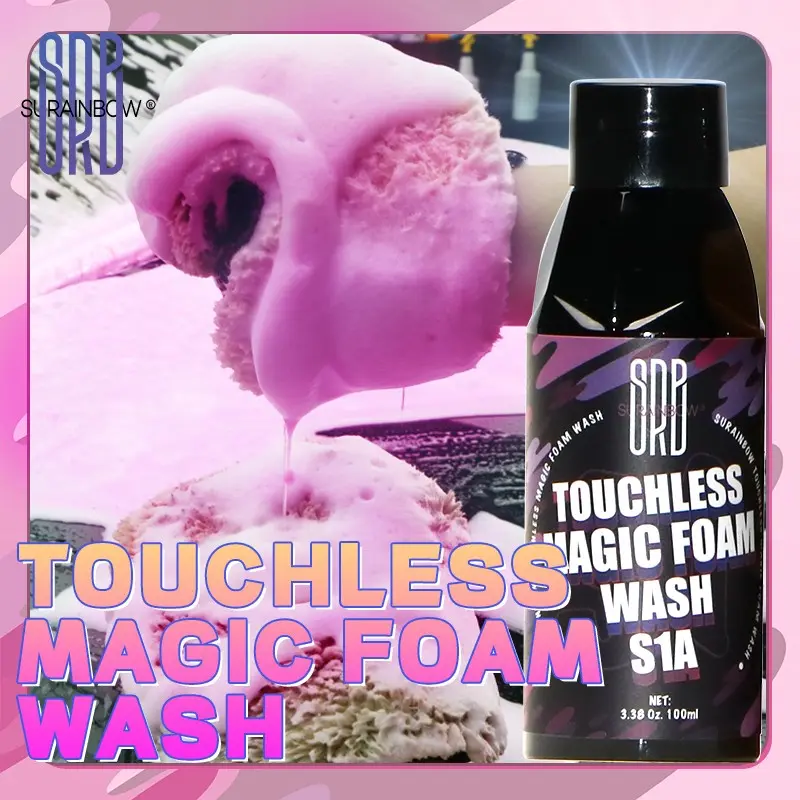 100ML Car Wash Foam, Non-Contact Magic Bubble Cleaner, Dense Colored Foam Formula, Removes Dirt and Dust, Ideal for Car Beauty and DIY Cleaning