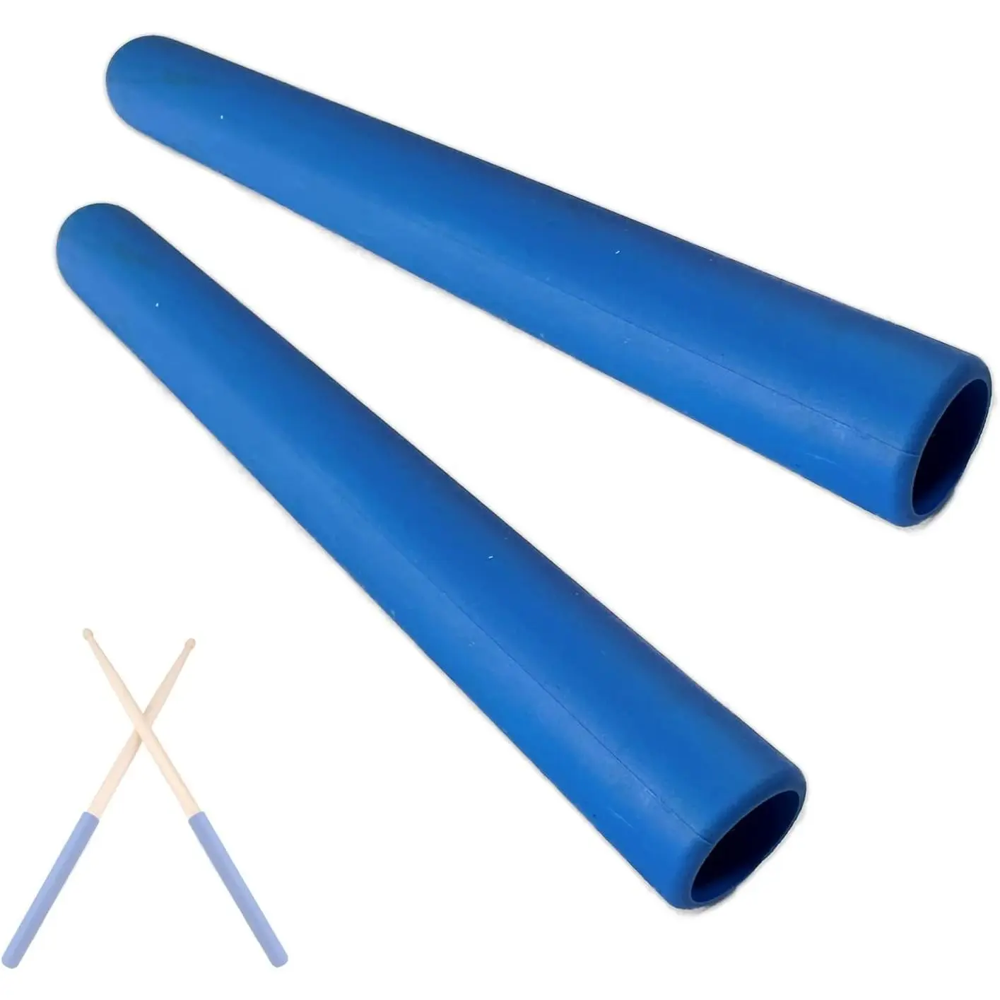 Pack of 2 Rubber Drumsticks Grips, Non-Slip Drum Stick Wrap Grips for Drumming Exercise, Comfortable Drum Sticks Handle Grip, Drum Kits Percussion Drumming Accessories