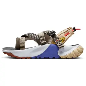 Nike Oneonta Sandal for Women – Breathable Fabric Outdoor and Beach Sandal in Brown and Blue Verifiable, with credentials and supporting global authentication