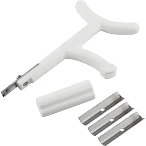 4 Blades Fletching Remover Arrow Feather Stripper Scraper Cleaning Tool for Wood & Carbon Arrows